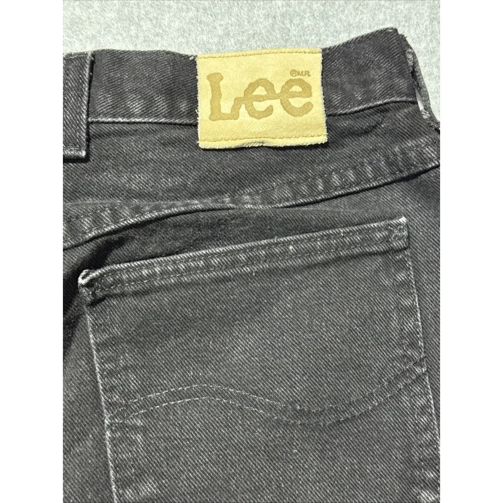 Lee Jeans Pants Womens Size 12 P Petite Black Tapered Leg (#2019)